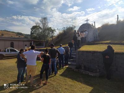 Devotos participaram da 1Âª CelebraÃ§Ã£o da Santa Missa da Festa em Louvor ao Bom Jesus em Linha Nova 